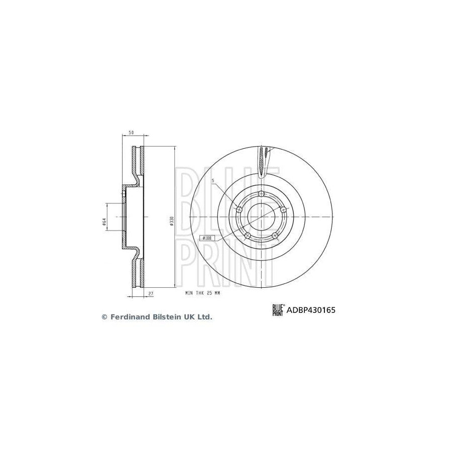 Blue Print Adbp430165 Brake Disc