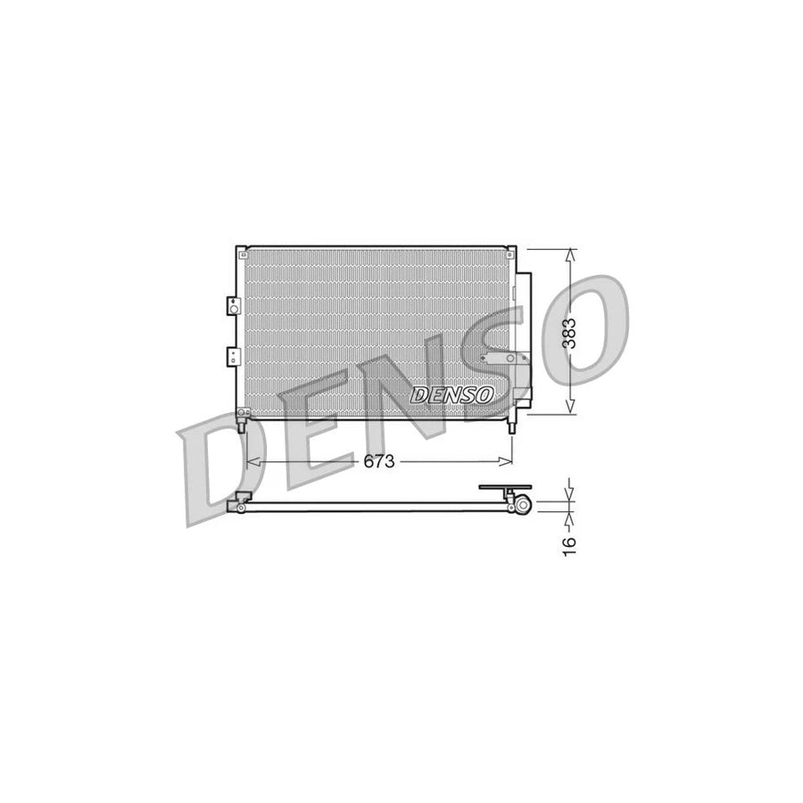 DENSO DCN40003 Air Conditioning Condenser for Honda CIVIC