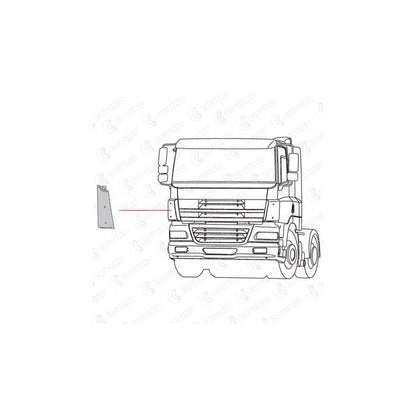 Covind Cf0/160 Air Deflector, Driver Cab