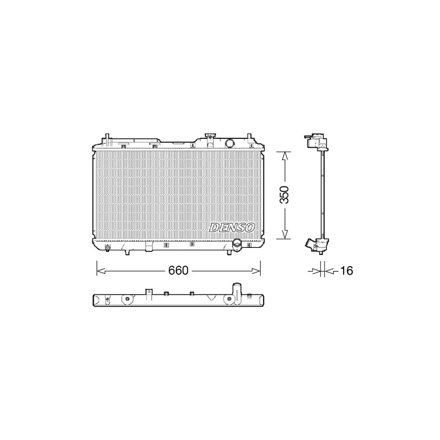 DENSO DRM40034 Engine Radiator for Honda Cr-V I (Rd)