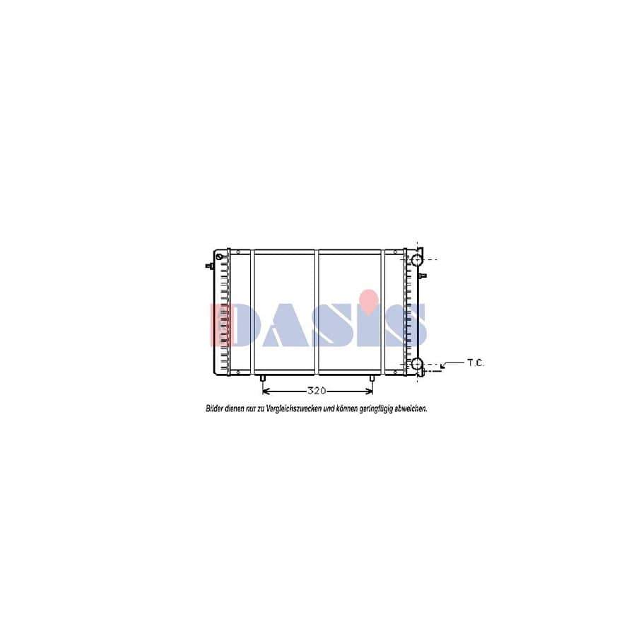 AKS Dasis 180035N Engine Radiator for Renault Trafic