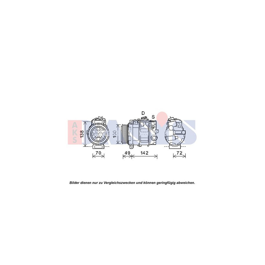 AKS Dasis 852711N Compressor, Air Conditioning