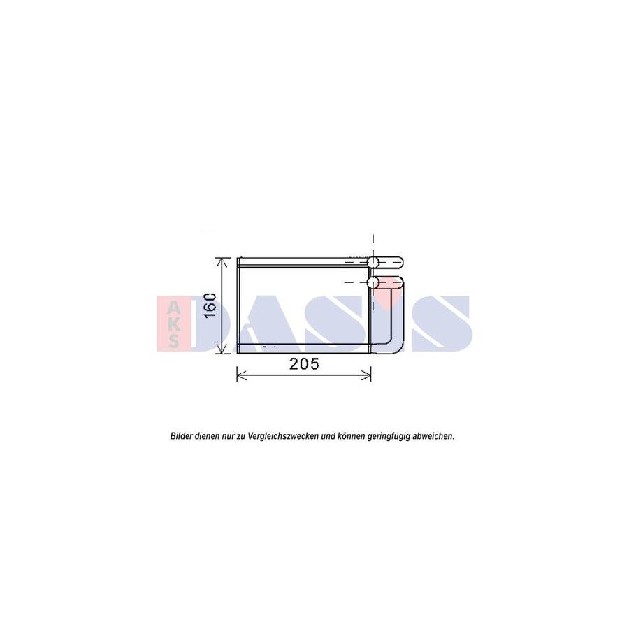 AKS Dasis 519019N Heater Matrix for KIA Picanto II (Ta)