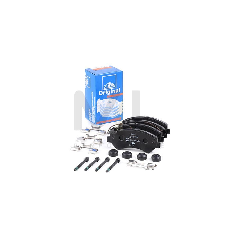 ATE 13.0460-4811.2 Brake pad set incl. wear warning contact, with brake caliper screws, with accessories