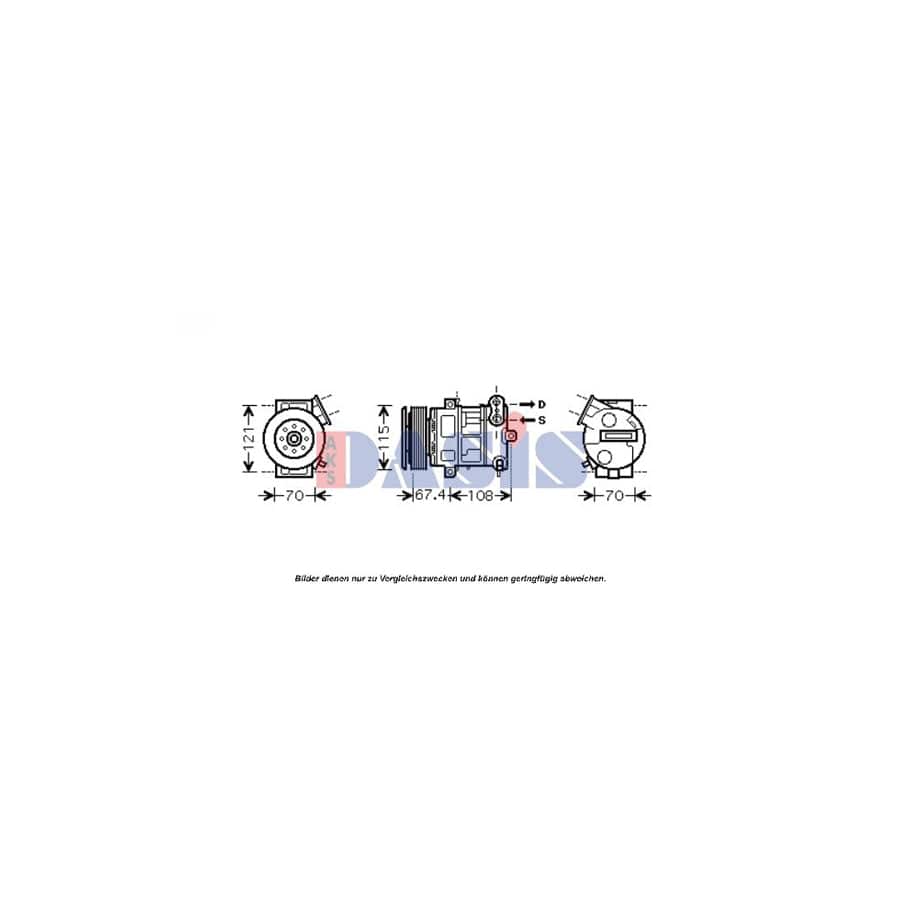 AKS Dasis 851603N Compressor, Air Conditioning