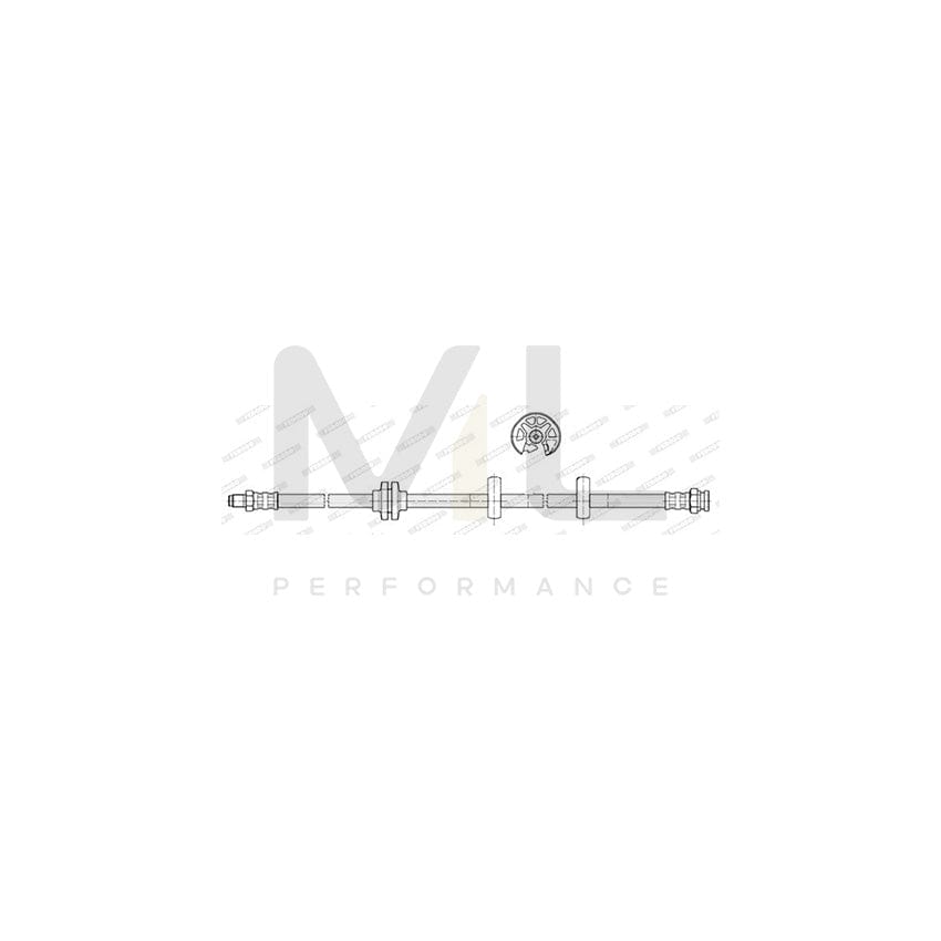 FERODO FHY3117 Brake Hose 460mm, M 10X1 | ML Performance Car Parts