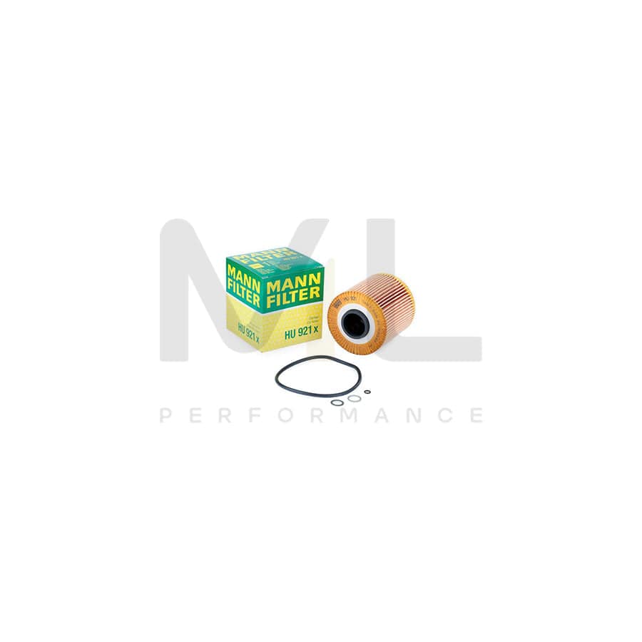 MANN-FILTER HU 921 x Oil Filter with seal, Filter Insert