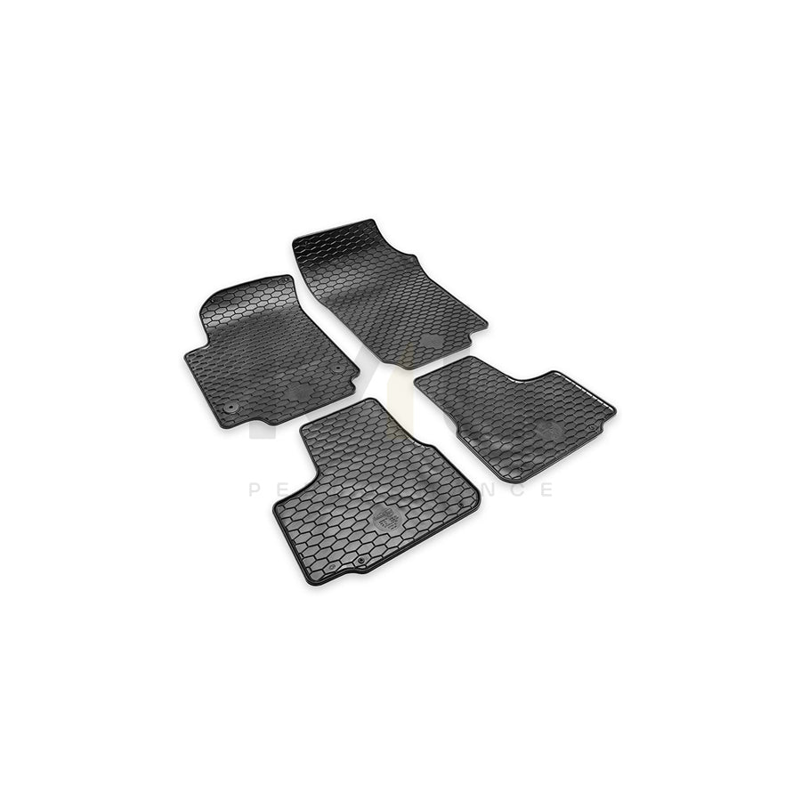 HEYNER PREMIUM OEM 737130 Floor mat set Elastomer, Quantity: 4, Black