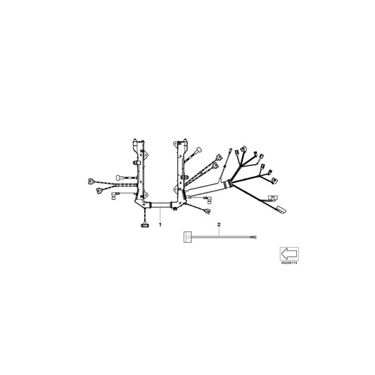 Genuine BMW 12517540845 E65 E66 Engine Wiring Harness, Engine Module (Inc. 735Li, 740Li & 750i) | ML Performance US Car Parts