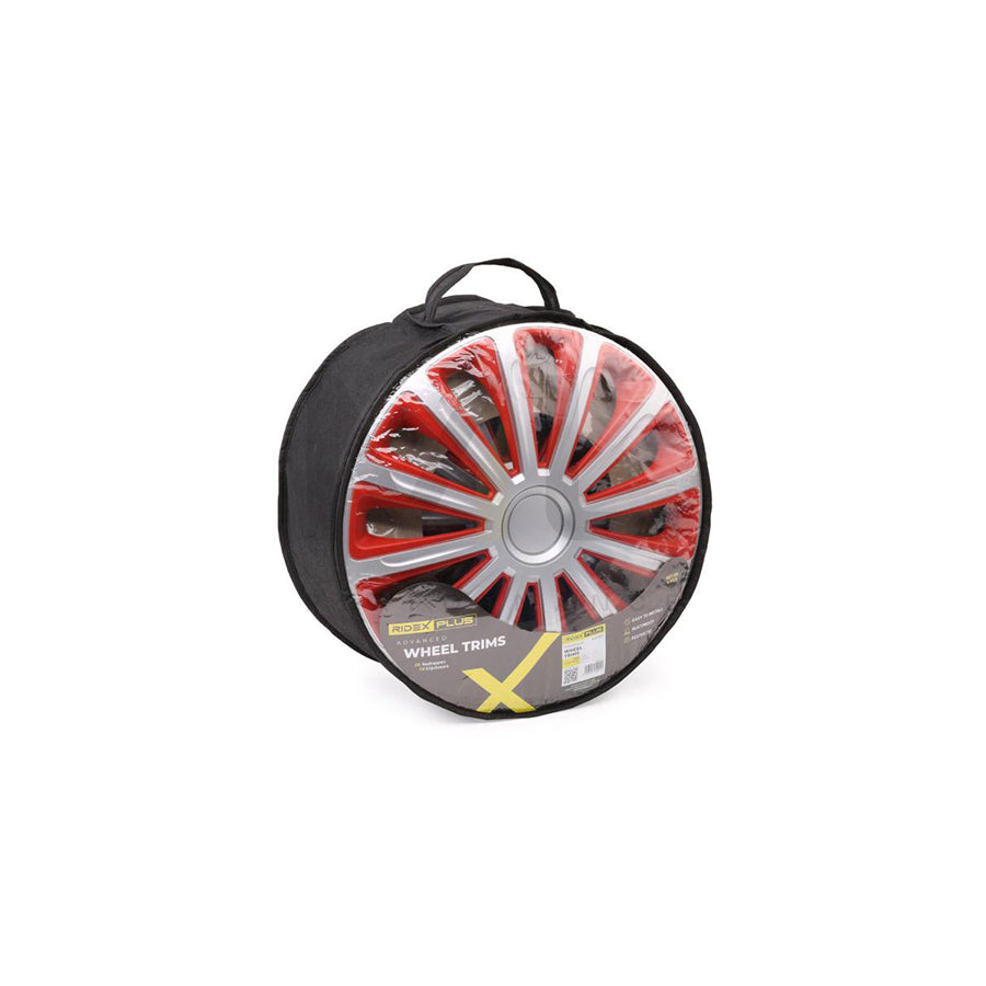 RIDEX PLUS 100009A0022P Wheel trims 14 Inch Red, Silver
