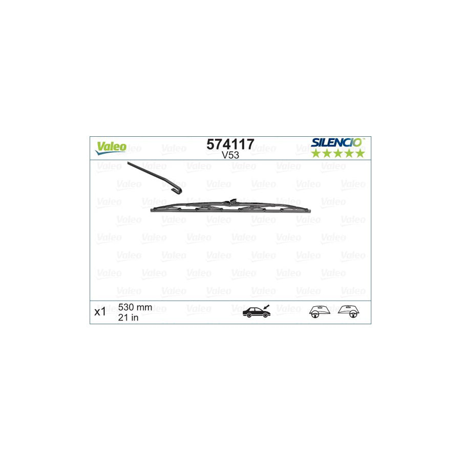 Valeo Silencio Standard 574117 Wiper Blade | ML Performance US Car Parts