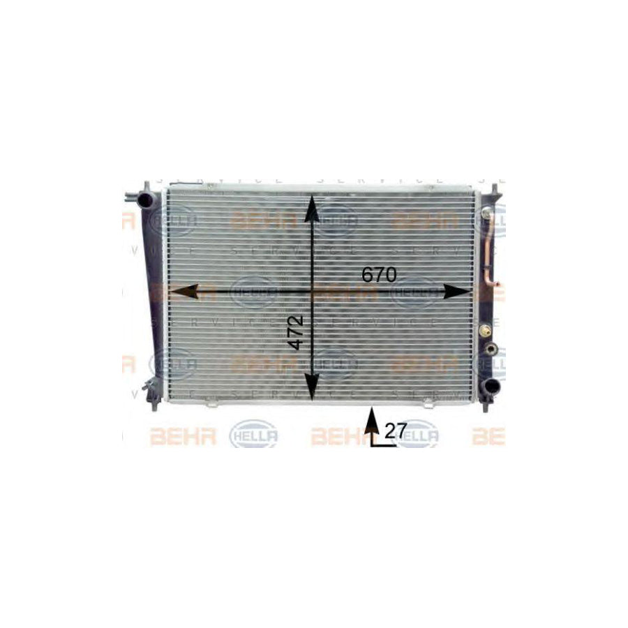 Hella 8MK 376 763-121 Engine Radiator