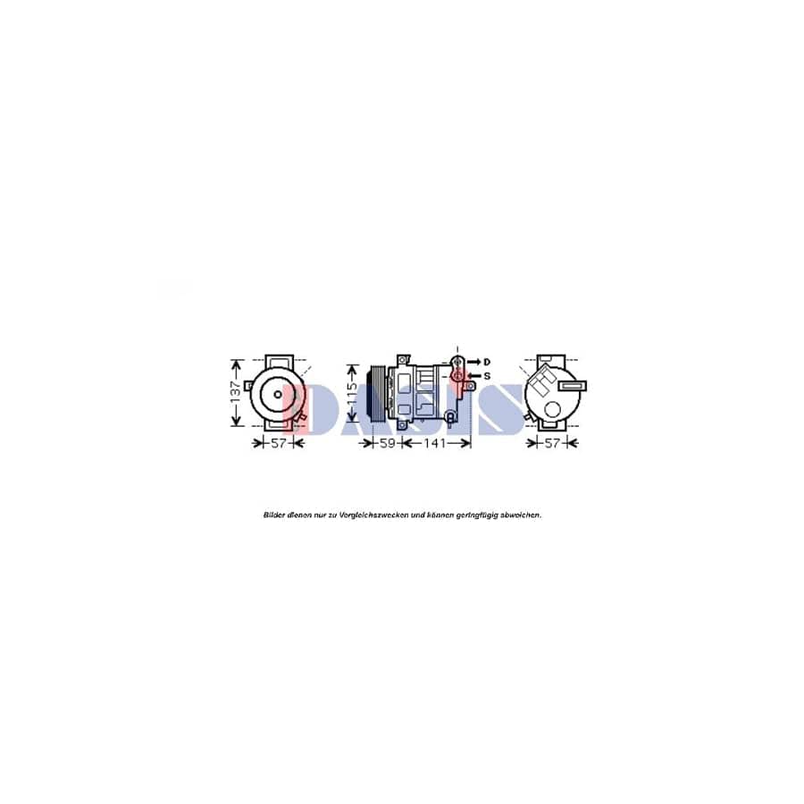 AKS Dasis 851606N Compressor, Air Conditioning