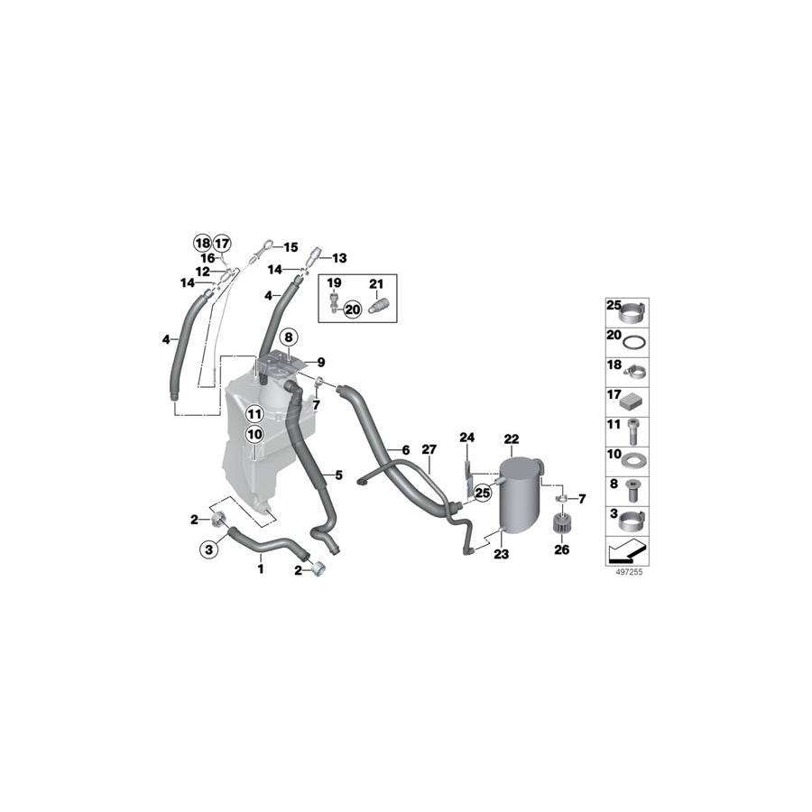 Genuine BMW 11418419689 Oil Tank CATCH TANK (Inc. M6 GT3) | ML Performance US Car Parts