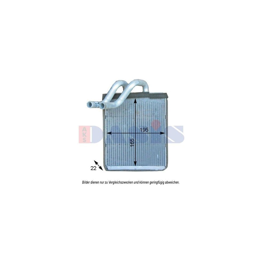 AKS Dasis 519024N Heater Matrix for KIA Magentis I (Gd, Ms)