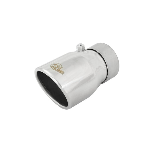  aFe 49T25354-P06 2-1/2 IN Inlet x 3-1/2 IN Outlet x 6 IN L Universal Exhaust Tip  | ML Performance US Car Parts