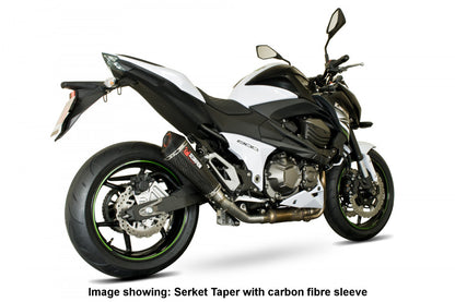 Scorpion RKA100SEO Kawasaki Z800 Serket Taper Slip-On - Brushed Stainless Steel Sleeve | ML Performance US US