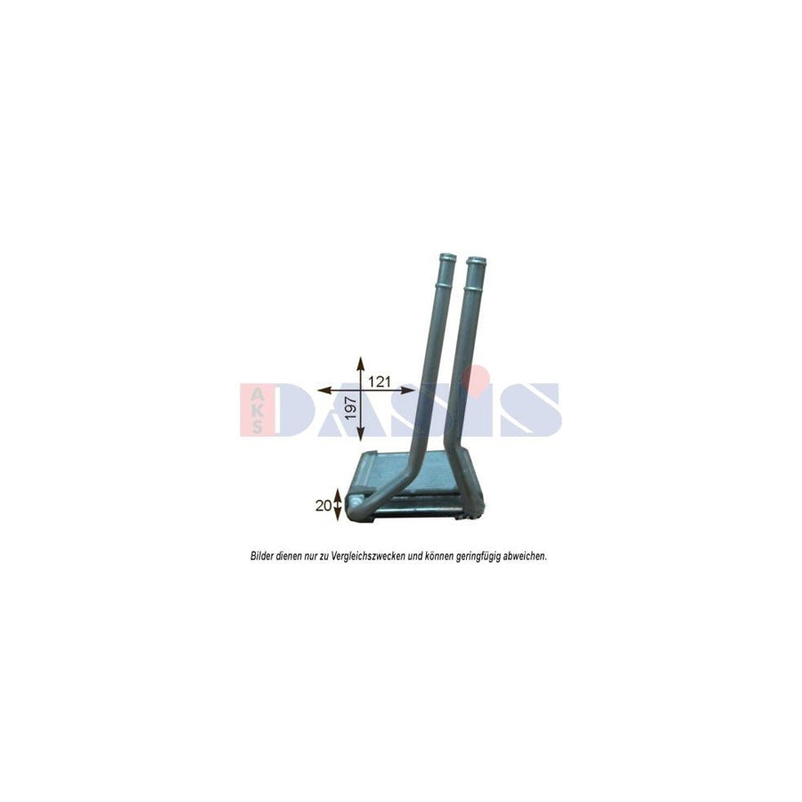 AKS Dasis 519025N Heater Matrix for KIA Picanto I (Sa)
