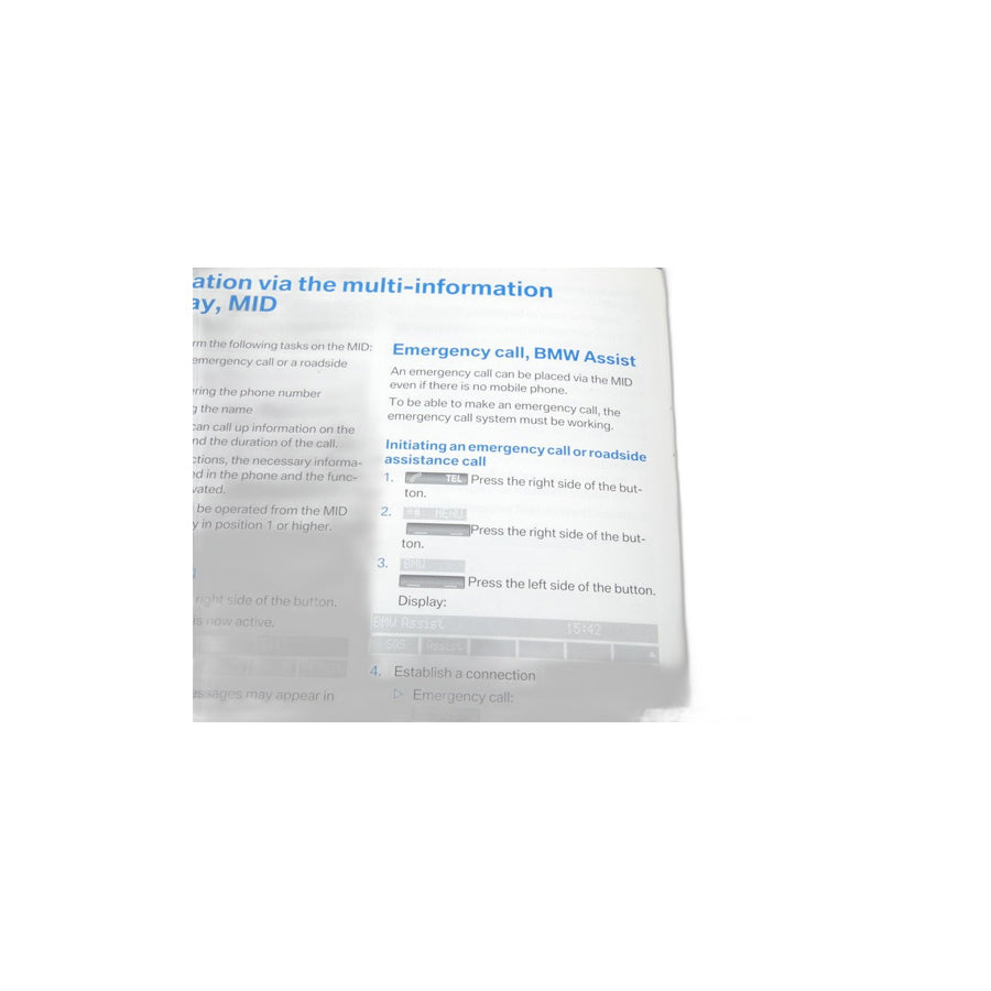 Genuine BMW 01410159895 Owner's Handbook, Telephone "En Us" SA 639 (Inc. X3) | ML Performance US Car Parts
