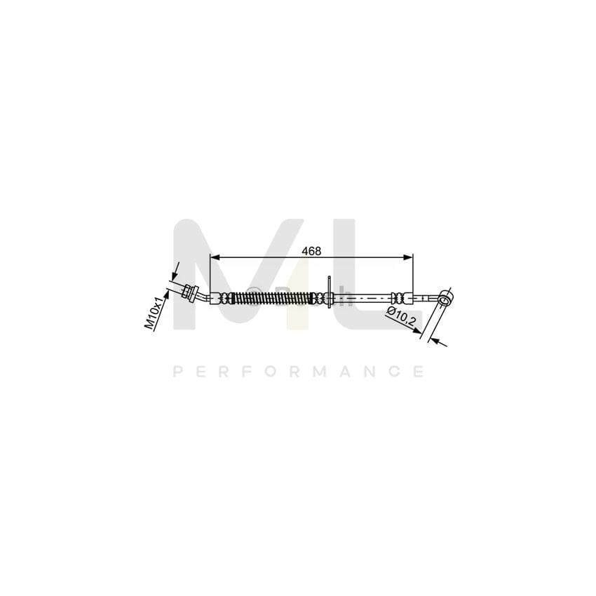 BOSCH 1 987 481 861 Brake Hose for KIA RIO 468mm | ML Performance Car Parts