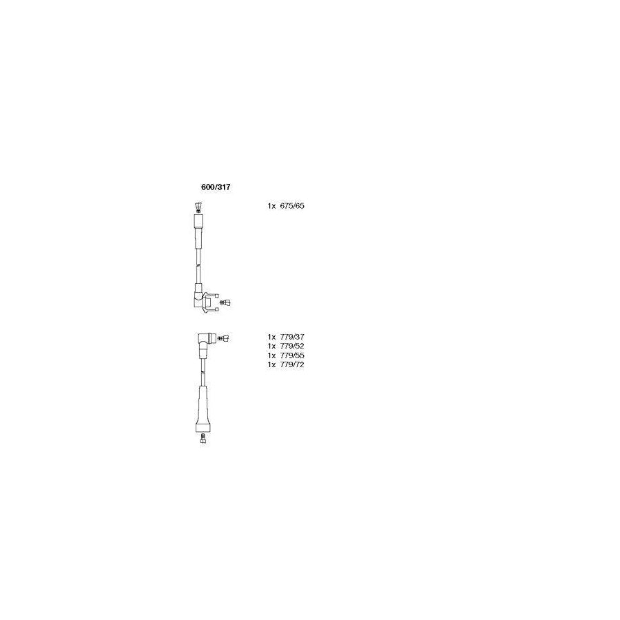 Bremi 600/317 Ignition Cable Kit for Renault 21