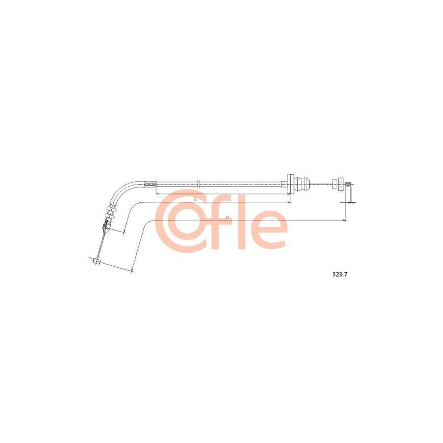 COFLE 323.7 Throttle Cable