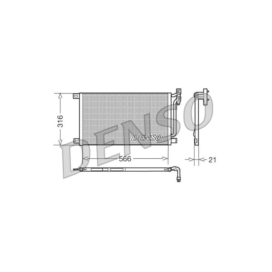 DENSO DCN05003 Air Conditioning Condenser