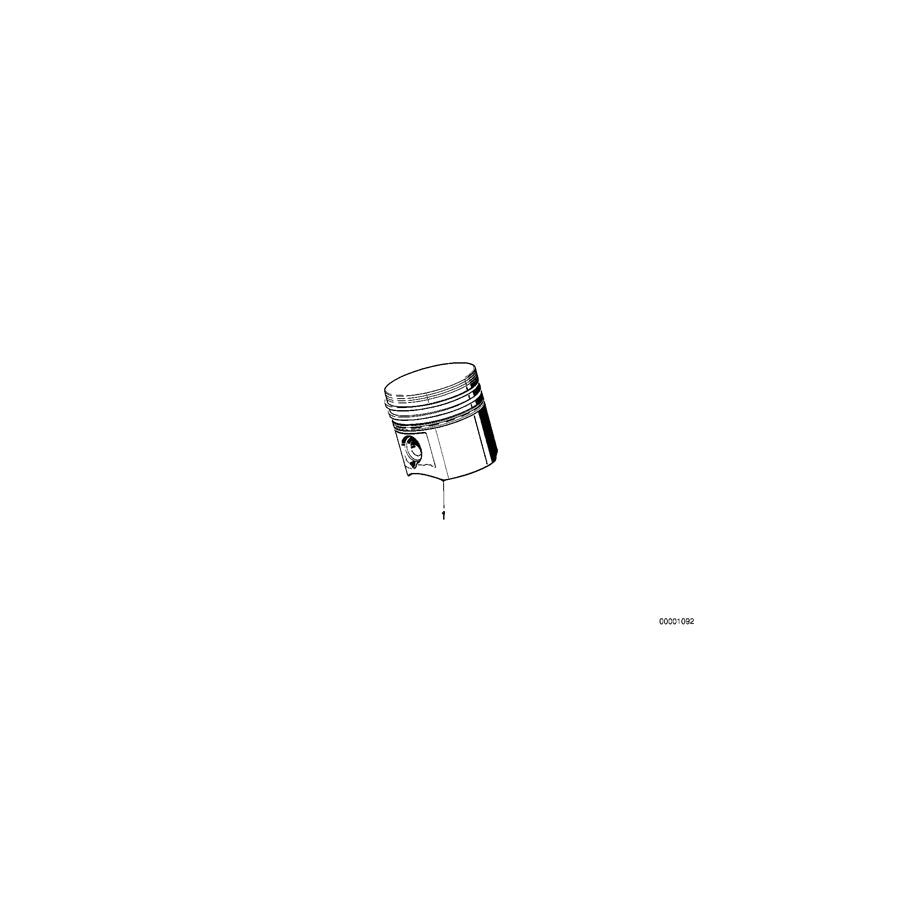 Genuine BMW 11251263434 E12 E23 Mahle Piston 86,05mm(Inc. 528 & 728) | ML Performance UK Car Parts