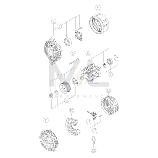 MAHLE ORIGINAL MG 450 Alternator 14V, 120A | ML Performance Car Parts