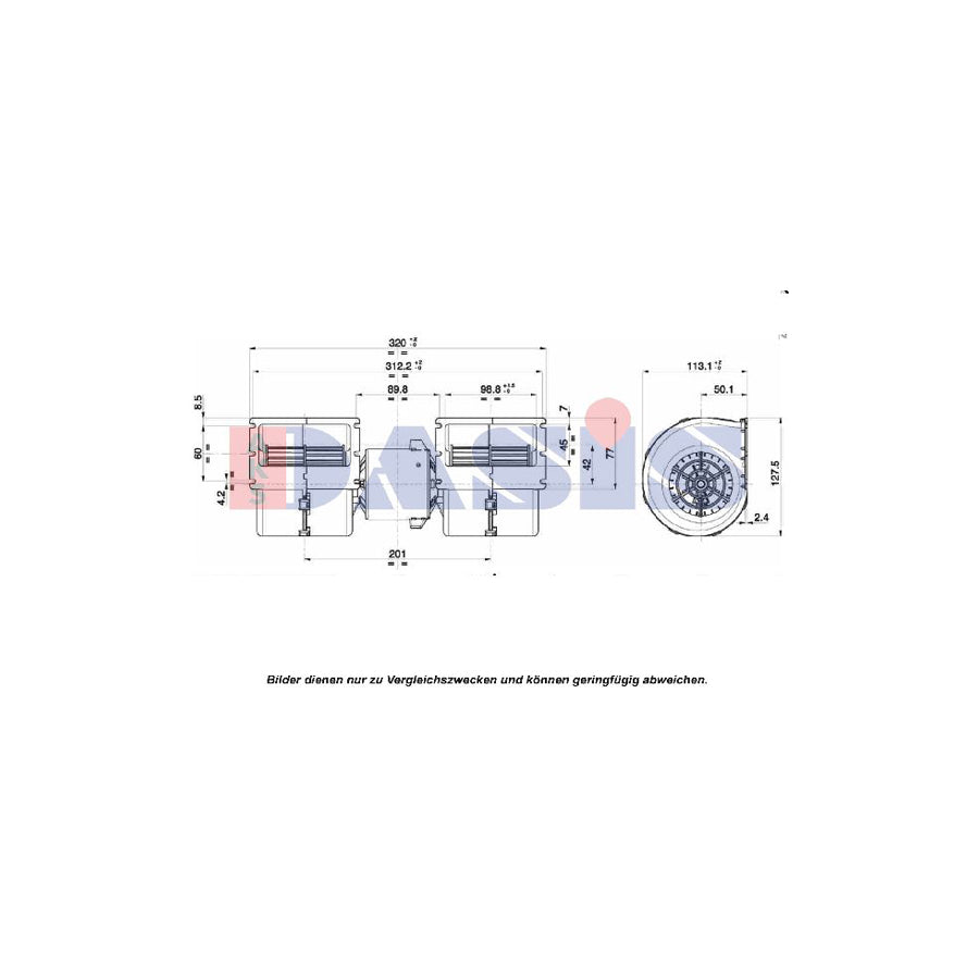 AKS Dasis 879041N Interior Blower