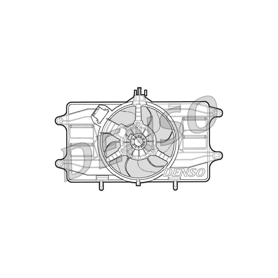 DENSO DER09021 Fan, Radiator for Fiat Doblo