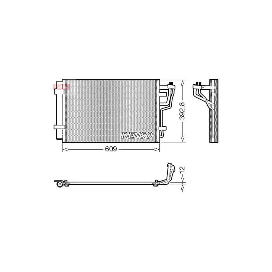 DENSO DCN41013 Air Conditioning Condenser
