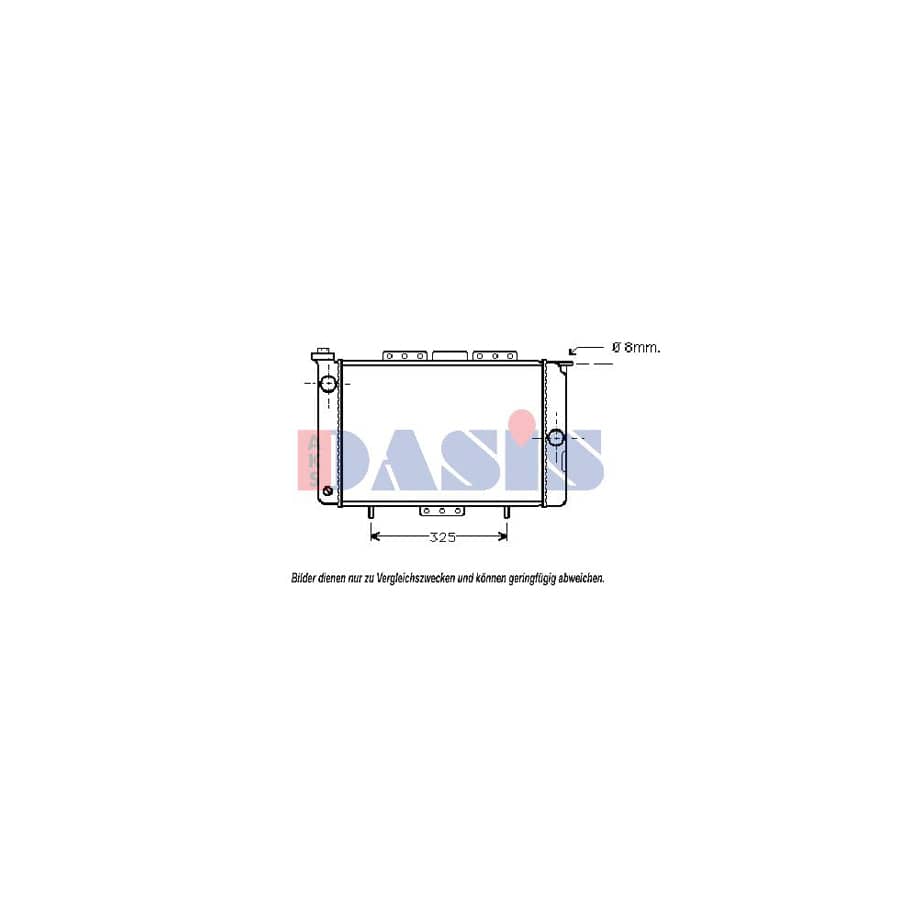 AKS Dasis 180040N Engine Radiator for Renault 14 Hatchback