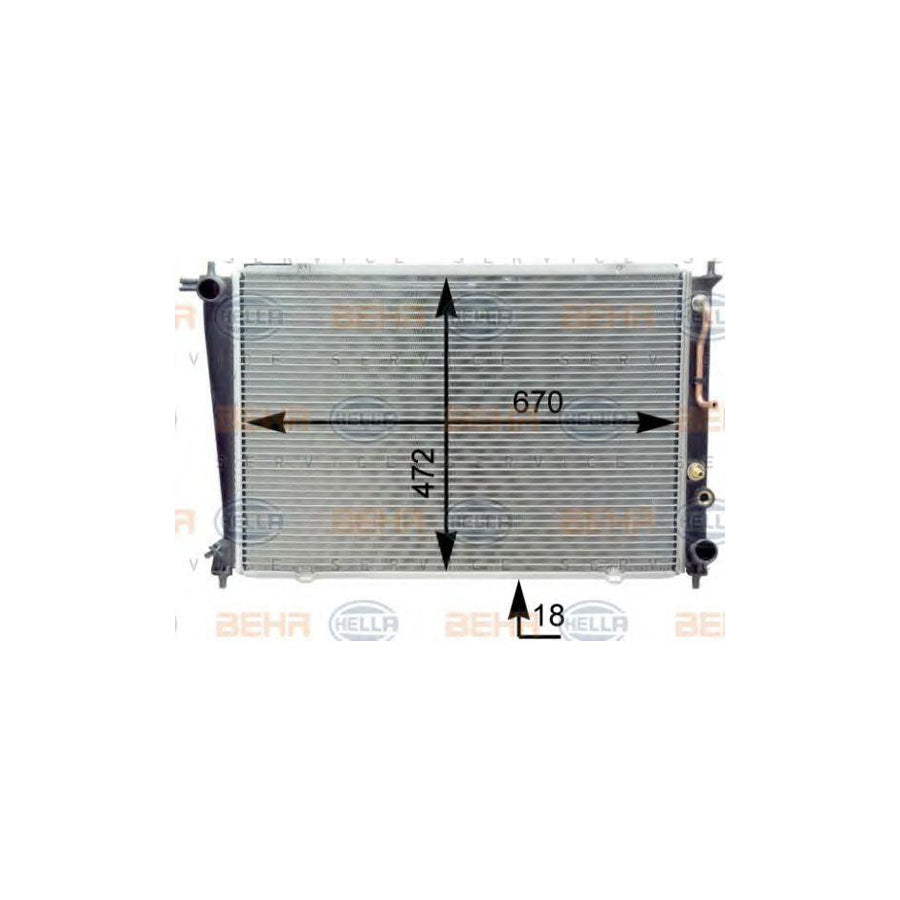 Hella 8MK 376 763-101 Engine Radiator