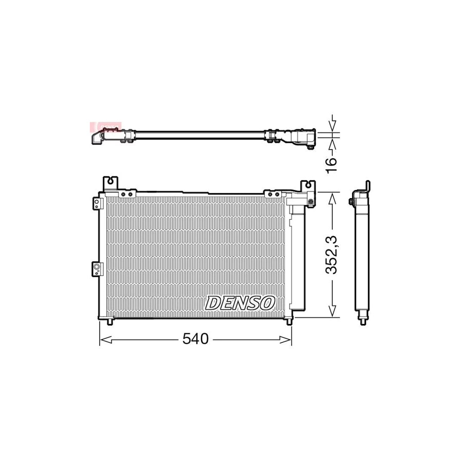DENSO DCN44014 Air Conditioning Condenser