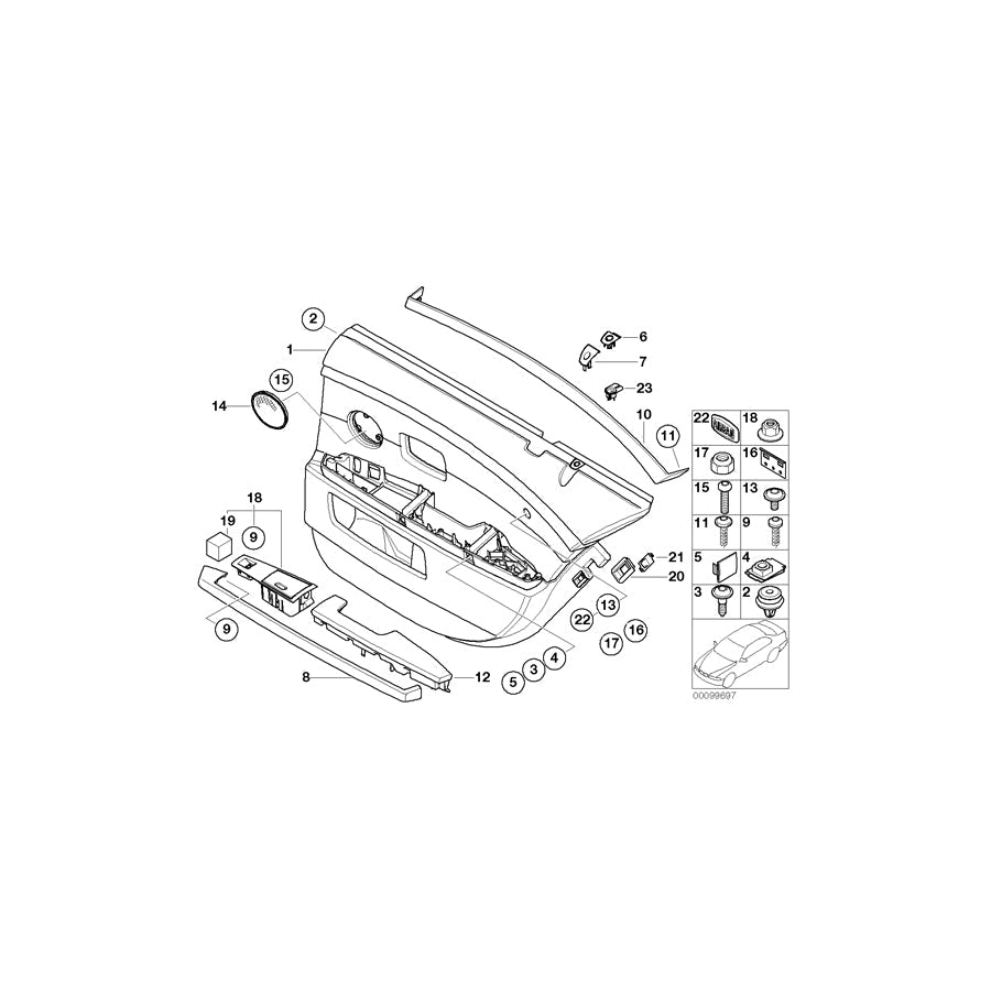 Genuine BMW 51427131055 E65 E66 Cover Cap "Airbag" SCHWARZ (Inc. 735Li, 730i & 760i) | ML Performance US