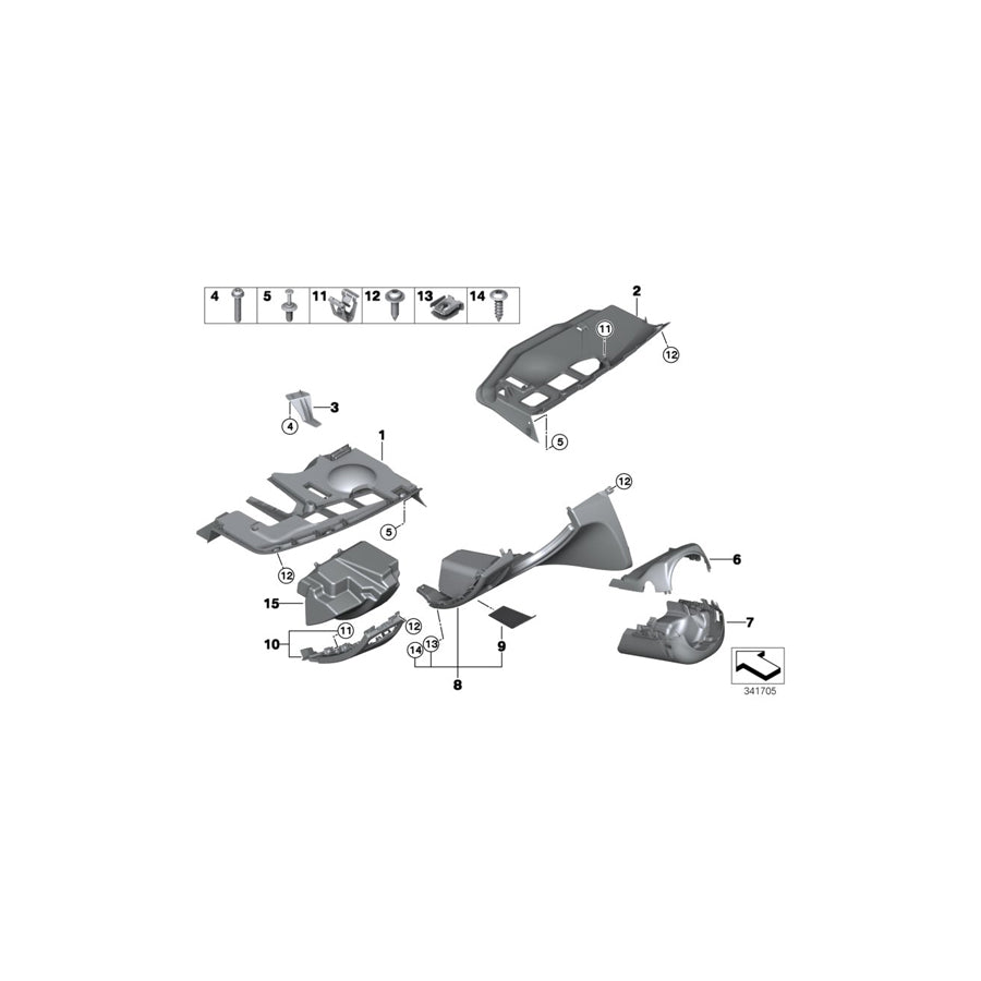 Genuine BMW 51459121508 E82 E87 E88 Trim Panel, Compartment, Driver's Side BEIGE (Inc. 130i, 135i & 118i) | ML Performance US Car Parts