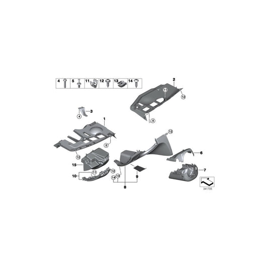Genuine BMW 51459121508 E82 E87 E88 Trim Panel, Compartment, Driver's Side BEIGE (Inc. 130i, 135i & 118i) | ML Performance US Car Parts