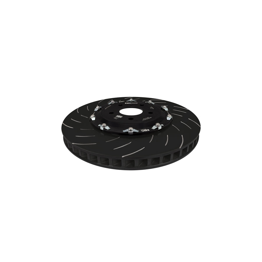 EBC SG2F015 Nissan GT-R (R35) Racing 2 Piece Floating SG Grooved Discs Front (Complete Assembly) - Brembo Caliper 1 | ML Performance US Car Parts
