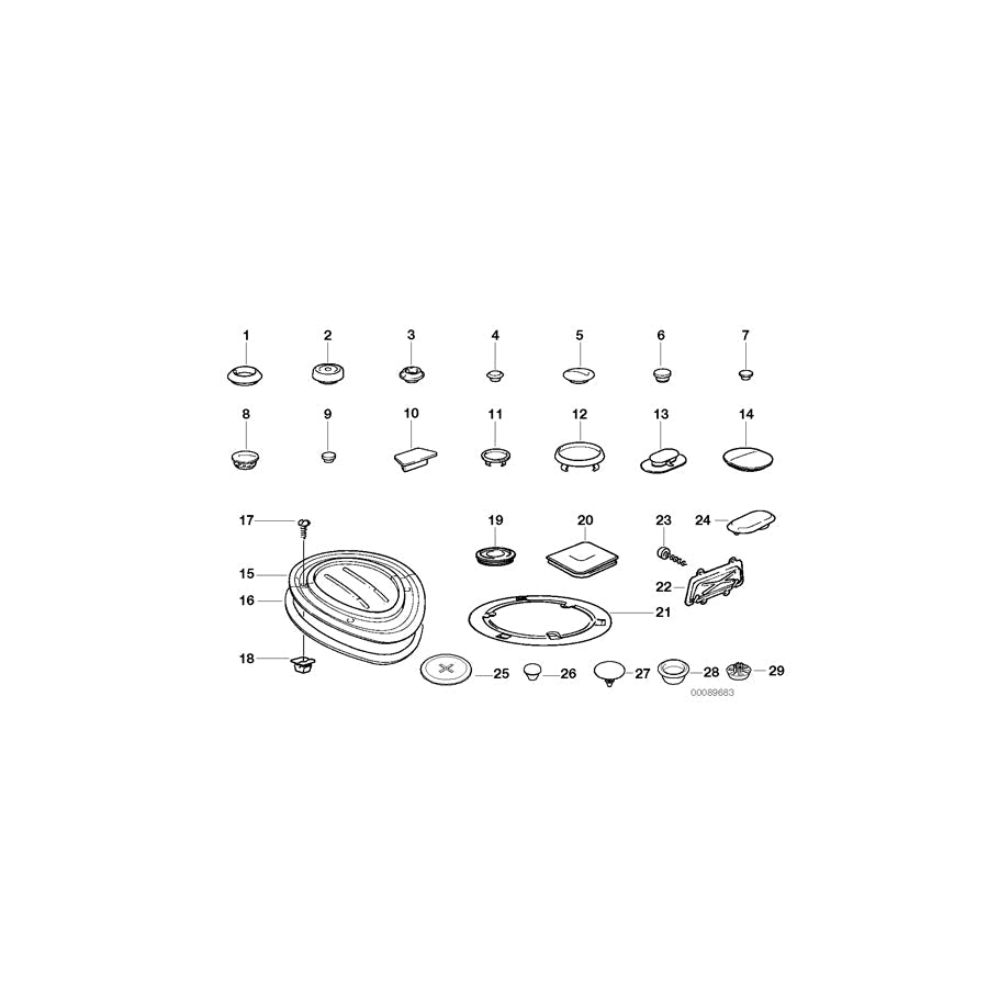 Genuine BMW 51718400005 E36 Emergency Wheel Bump Stop (Inc. Z3 2.5, Z3 2.5i & Z3 1.9) | ML Performance US Car Parts