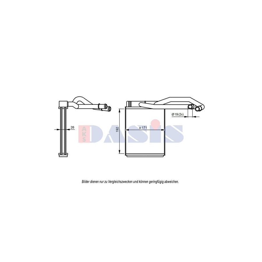 AKS Dasis 519027N Heater Matrix for Hyundai Terracan (Hp)
