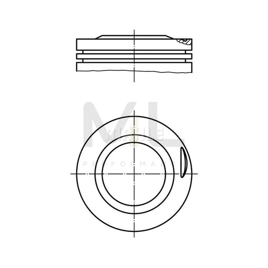 MAHLE ORIGINAL 081 77 02 Piston 80,5 mm, without cooling duct | ML Performance Car Parts