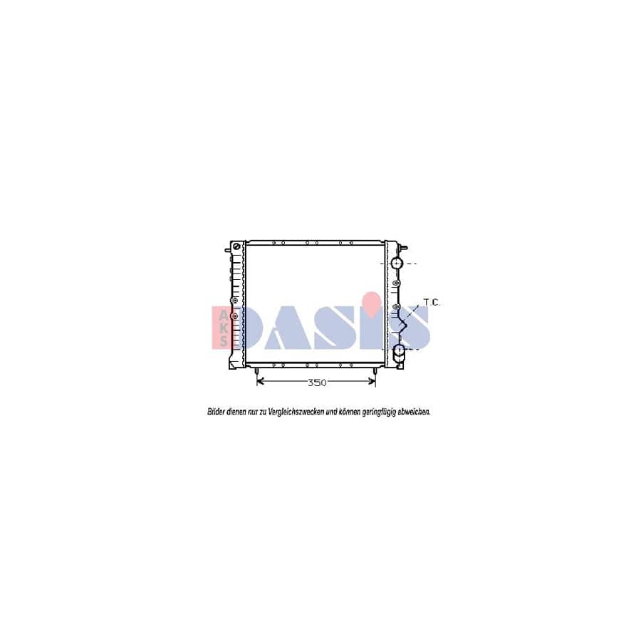 AKS Dasis 180043N Engine Radiator for Renault 19