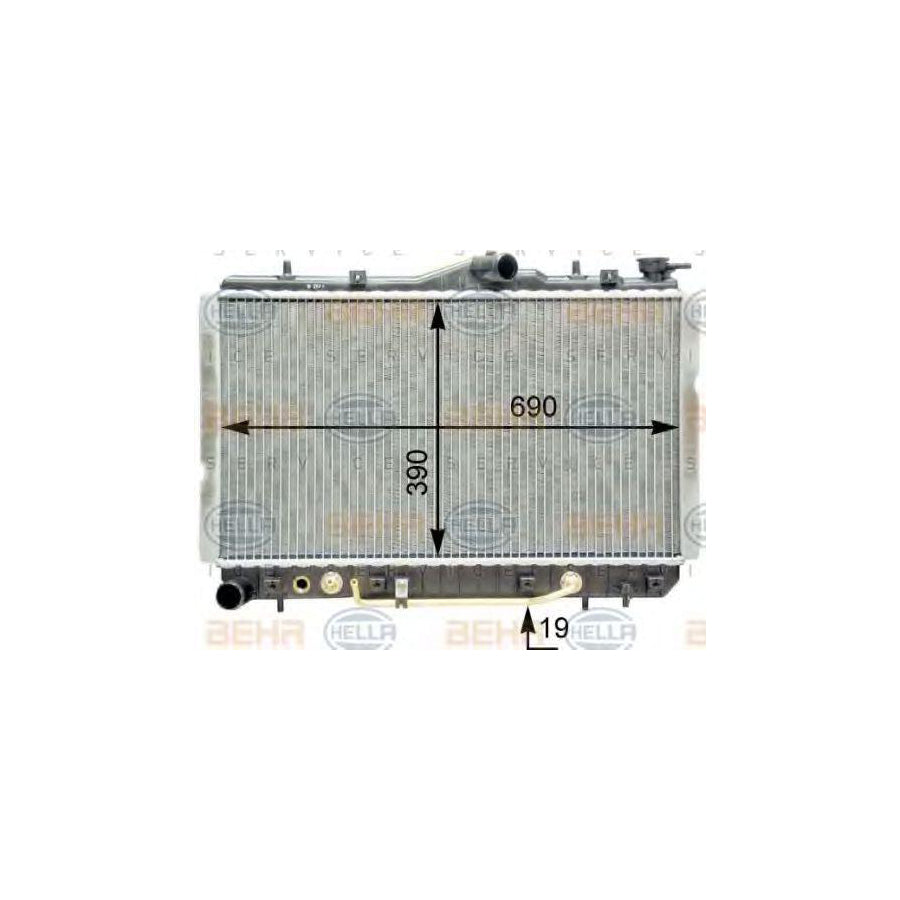 Hella 8MK 376 763-011 Engine Radiator
