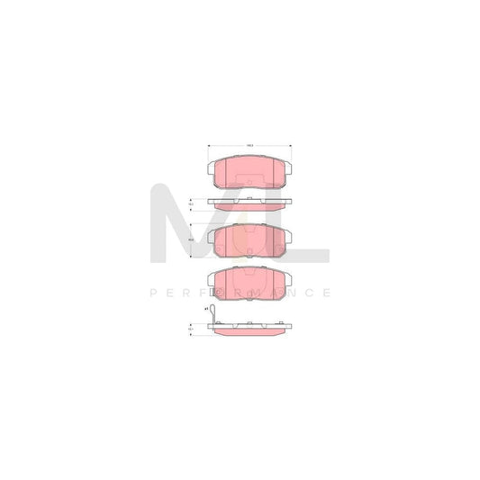 TRW Gdb3357 Brake Pad Set With Acoustic Wear Warning | ML Performance Car Parts