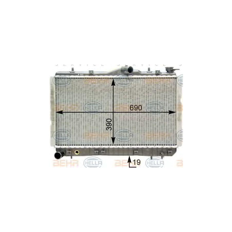 Hella 8MK 376 763-001 Engine Radiator
