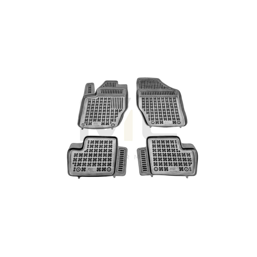 REZAW PLAST 201223 Floor mat set for CITROﾃ起 DS4 Hatchback Elastomer, Front and Rear, Black