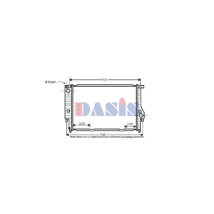 AKS Dasis 050500N Engine Radiator