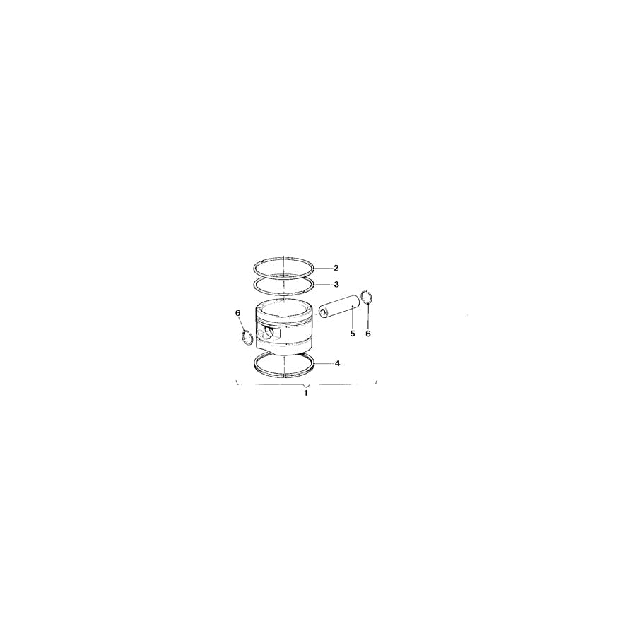 Genuine BMW 11251305112 E26 Compress.Ring +0,20 (Inc. M1) | ML Performance UK Car Parts