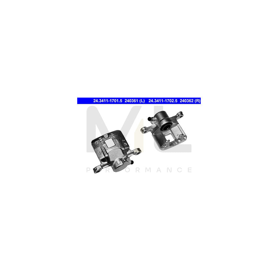 ATE 24.3411-1701.5 Brake Caliper without holder